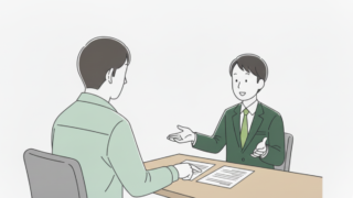 個別面談の様子「