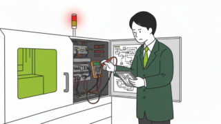 装置トラブル調査の様子